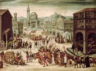 De plundering van Lyon door de Baron des Adrets, april 1562